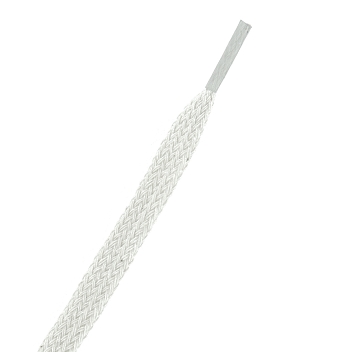 Achat lacet plat, longueur 90 cm, lacets blanc
